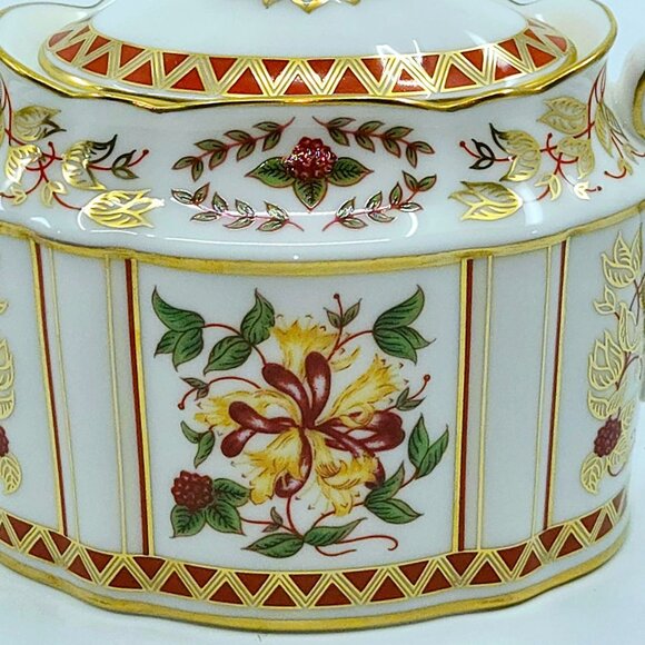 Royal Crown Derby Honeysuckle covered dish sugar bowl - Picture 3 of 10